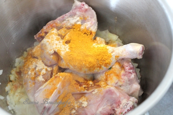préparation pastilla poulet
