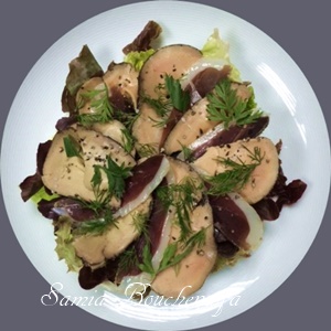salade foie gras magret