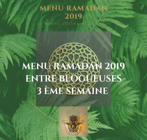 idées recette menu entre blogueuses ramadan 2019