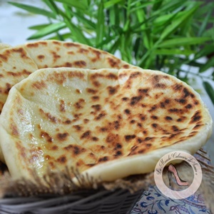 cheese naan pain indien à la poêle