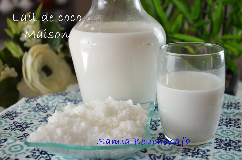 lait de coco naturel fait maison, recette facile