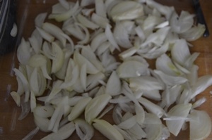 oignons arroz al horno