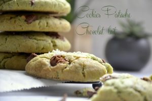 outrageous cookies-chocolat pistache